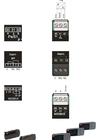 Wiring comparison: AK-CC 550A vs AK-CC55