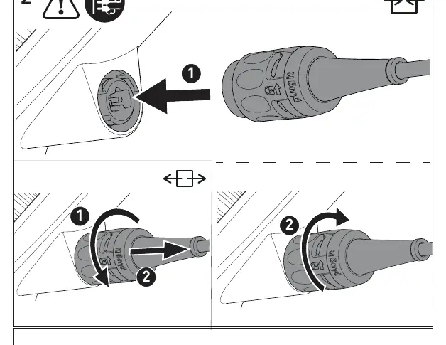 Connecting power and suction hose