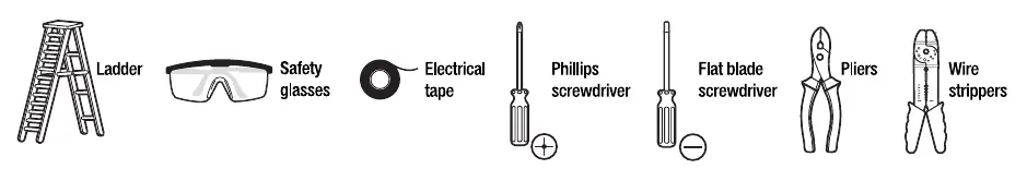 Tools required for installation