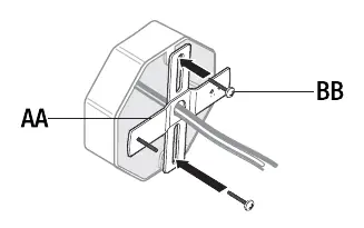 Attaching the mounting bracket
