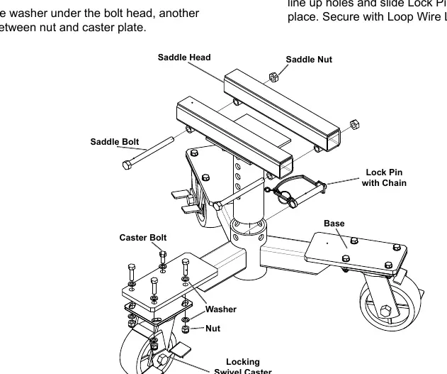 Assembly drawing showing parts and orientation.