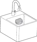 Rinsing the HEPA filter under running water