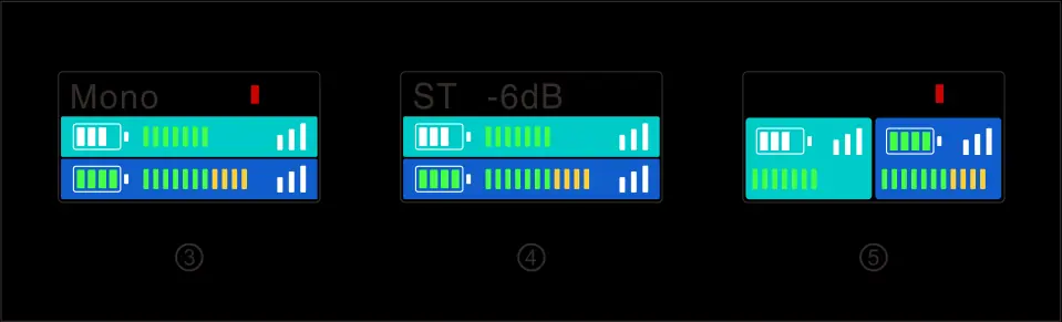 Recording mode displays