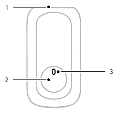 Transmitter (TX) controls and microphone pickup hole.