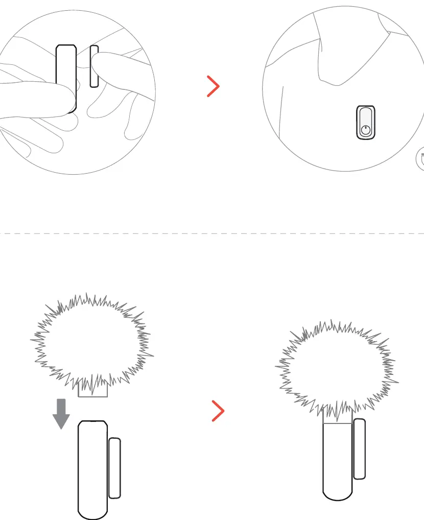 How to wear the transmitter.