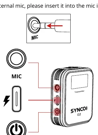 External microphone connection