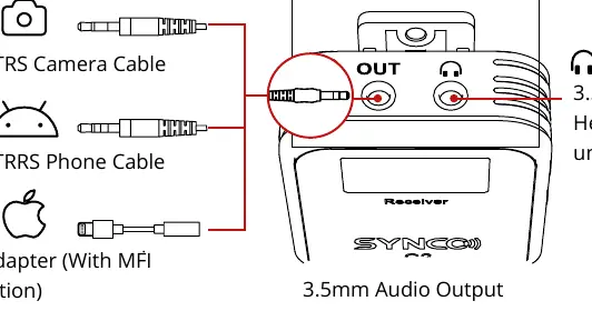 Audio monitoring and output connections