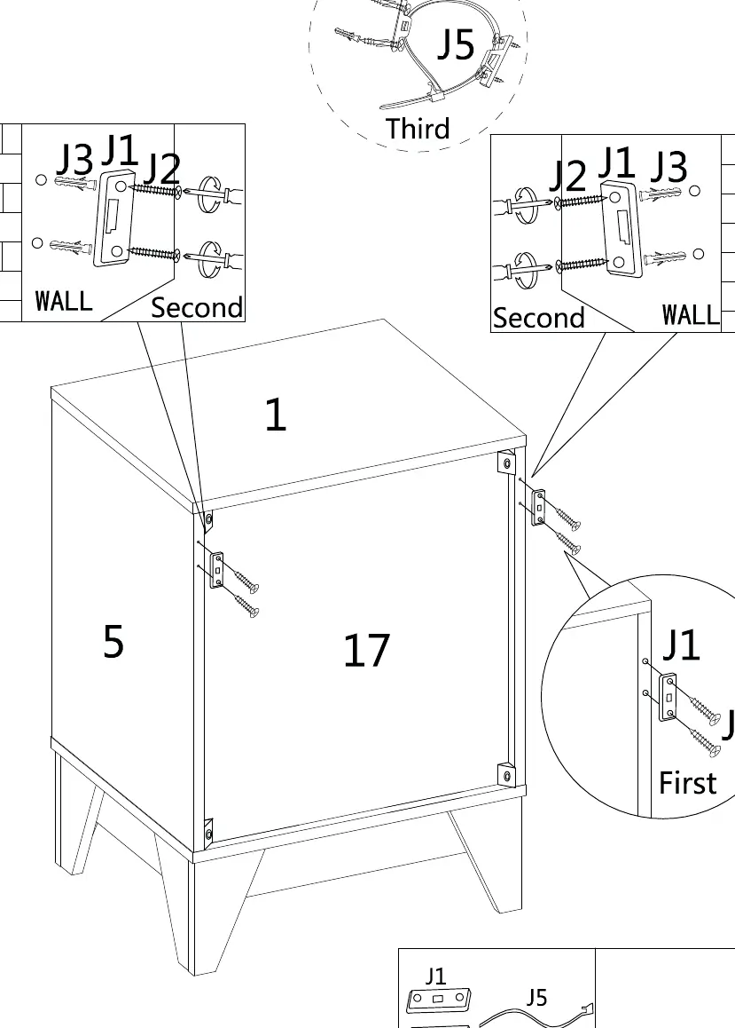 Wall mounting instructions.