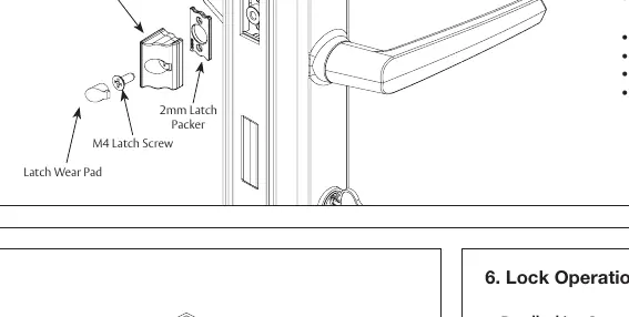 Latch reversal procedure.