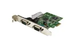 Front view of the PCIe serial card