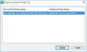 Auto-Connect Printer List