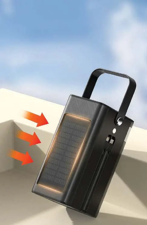 Solar charging illustration