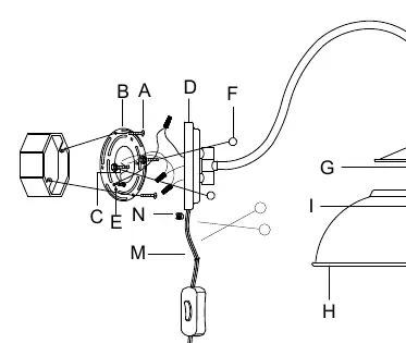 Diagram 2: Hardwired installation