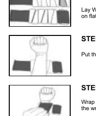 Step 2: Put the wrist on the product.
