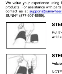 Step 4: Put the strap end between your wrist and the product.