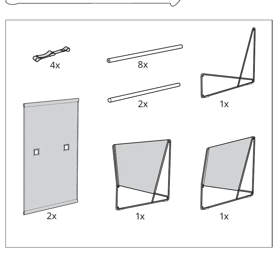 Parts list for HAVSTEN 2-Seat Sofa