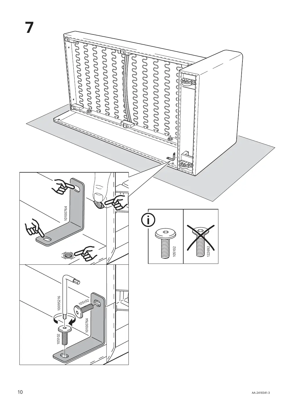 Step 7: Bracket installation