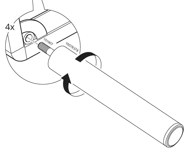 Step 11: Attaching the legs
