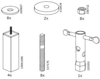 Hardware and components included