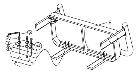 Step 3: Attaching seat frame