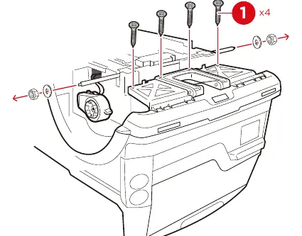Securing the rear bracket and rear axle