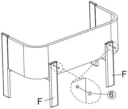 Step 7: Attaching back leg