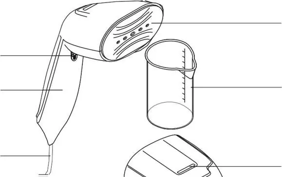 Main components of the garment steamer