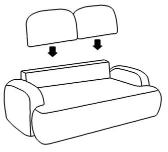 Attaching back cushions