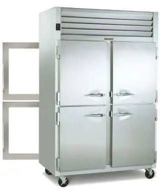 Traulsen G Series 2-Section Mixed Door Pass-Thru Refrigerator
