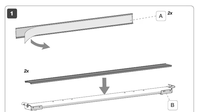 Step 1: Initial positioning of the bars