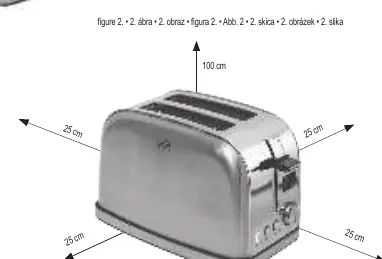 Minimum installation distances (Figure 2)