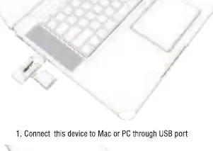 Connecting the card reader to a computer via USB
