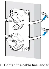 Mounting the Charger with Cable Ties