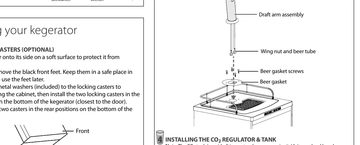 Installing the casters