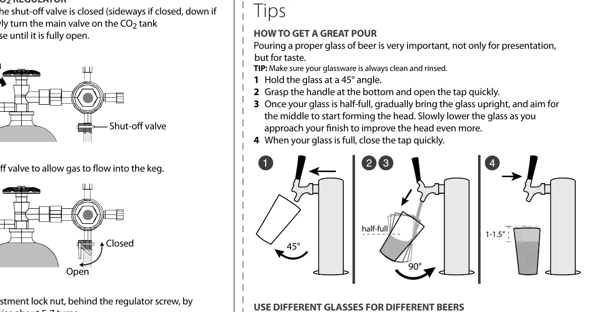Adjusting the CO2 regulator