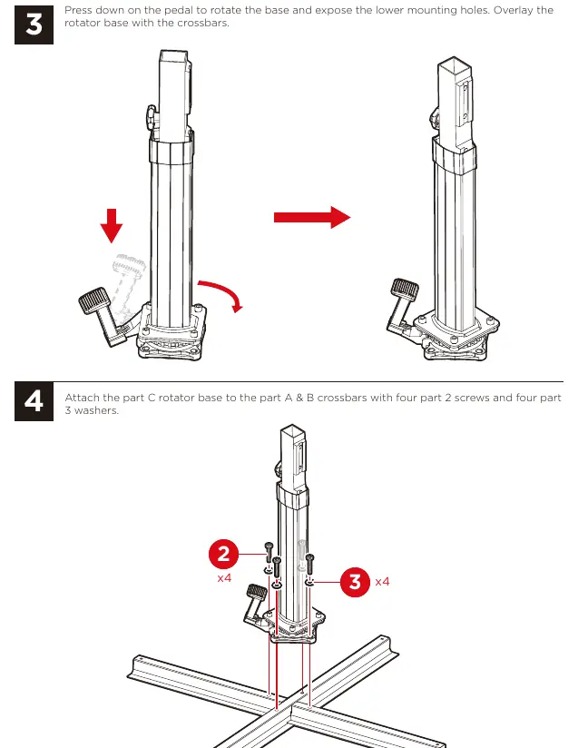 Assembly steps 3 and 4