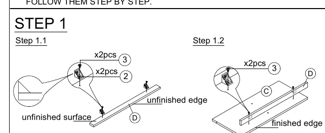 Step 1 Assembly.