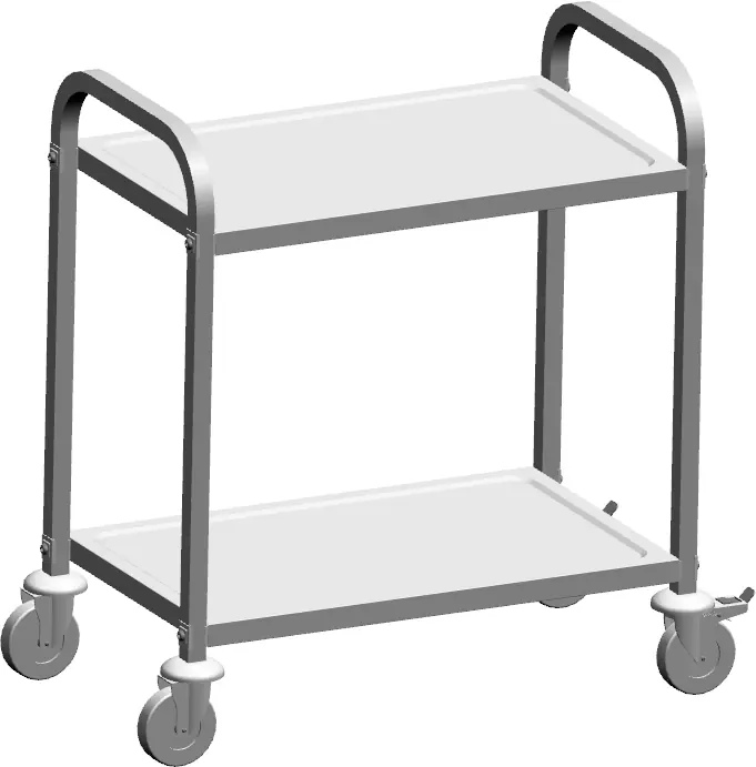 HOMCOM 801-076 2-Tier Kitchen Cart