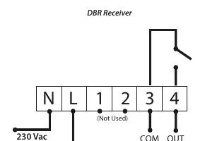 DBR Receiver wiring diagram
