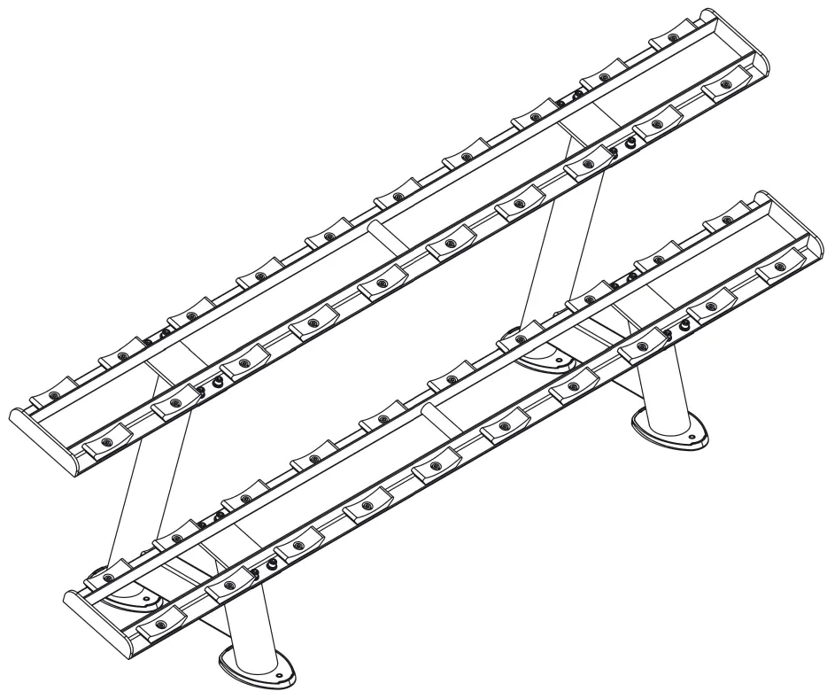 Taurus Elite 2-Tier Dumbbell Rack