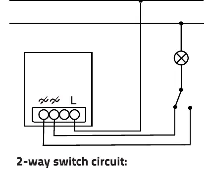 2-way switch circuit wiring diagram