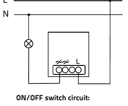 ON/OFF switch circuit wiring diagram