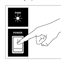 Power switch operation.