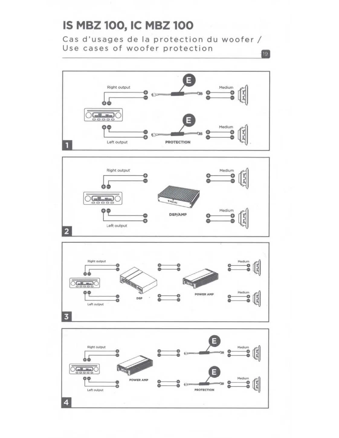 Use cases of woofer protection