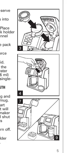 Single-serve brewing steps