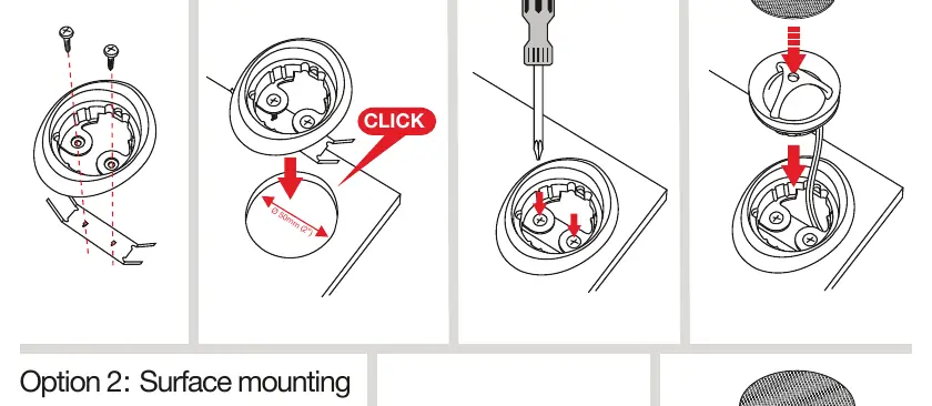 Flush mounting steps