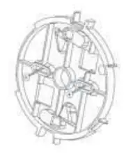 Mounting holes and battery connection