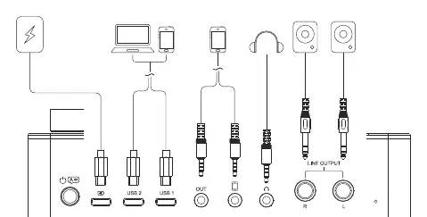 Output and power connection diagram