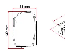 Awning dimensions and profile