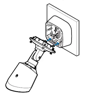 Mounting the camera to the junction box